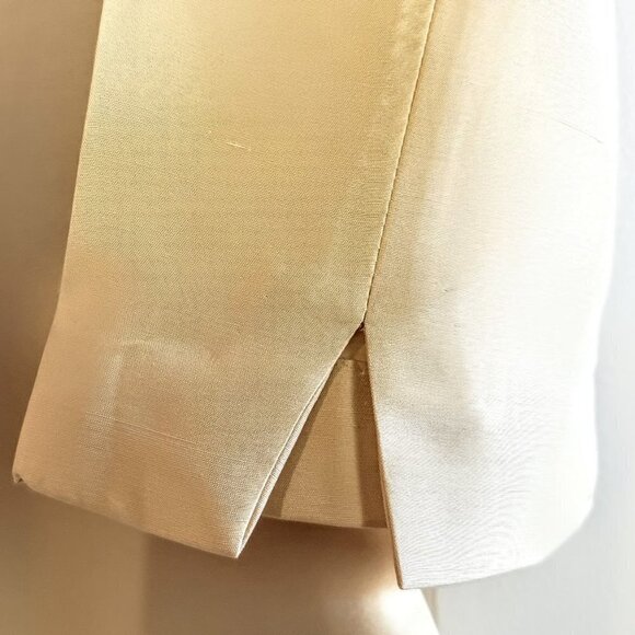 Adrianna Papell Butter Yellow Silk Jacket - Picture 4 of 6